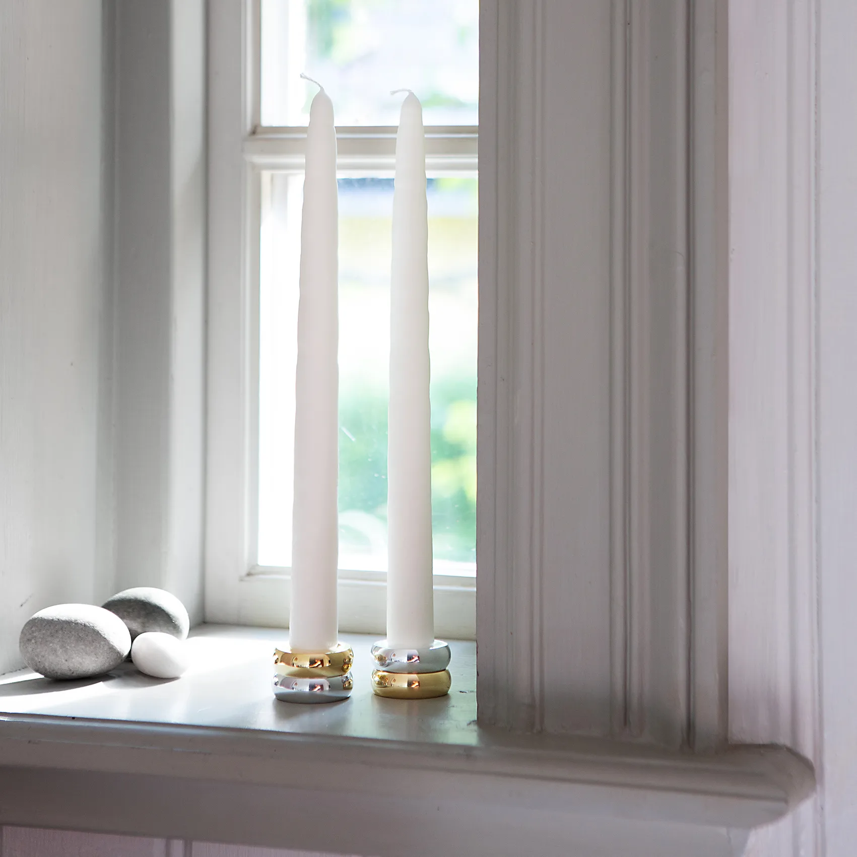 Marriage Duo kynttilänjalka, 2 osaa, Messinki-hopea KLONG