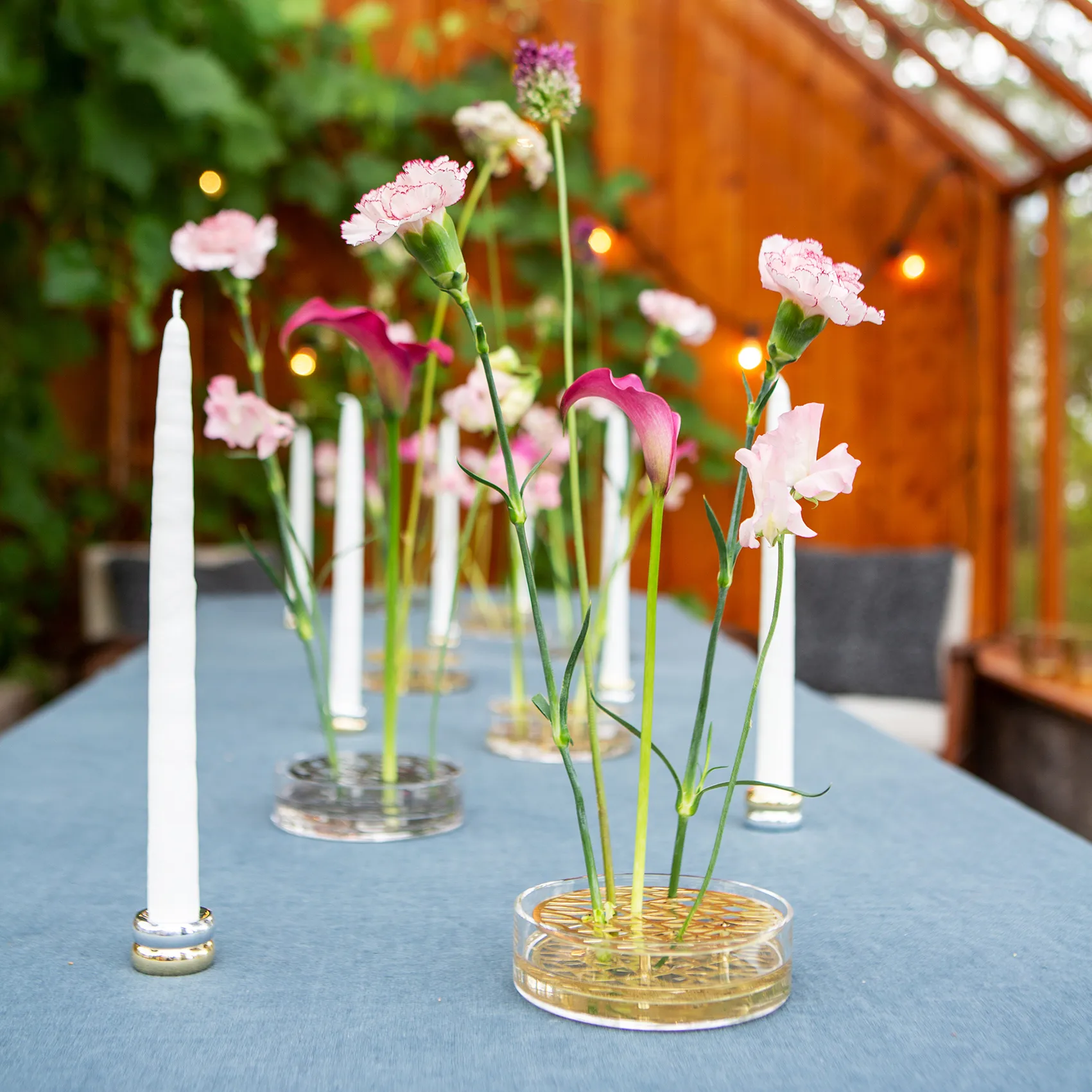 Marriage Duo kynttilänjalka, 2 osaa, Messinki-hopea KLONG