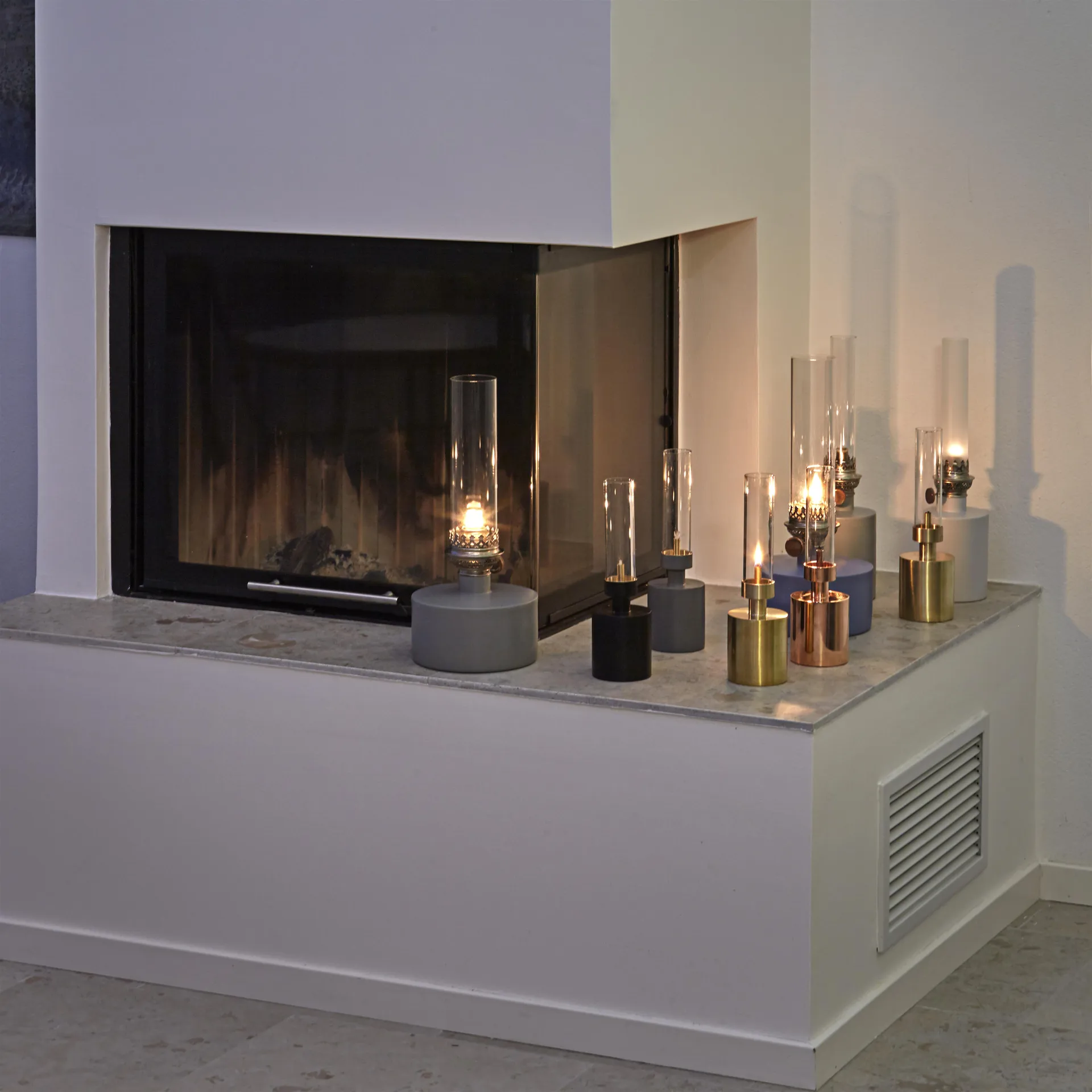 Patina öljylamppu, mini, kupari KLONG