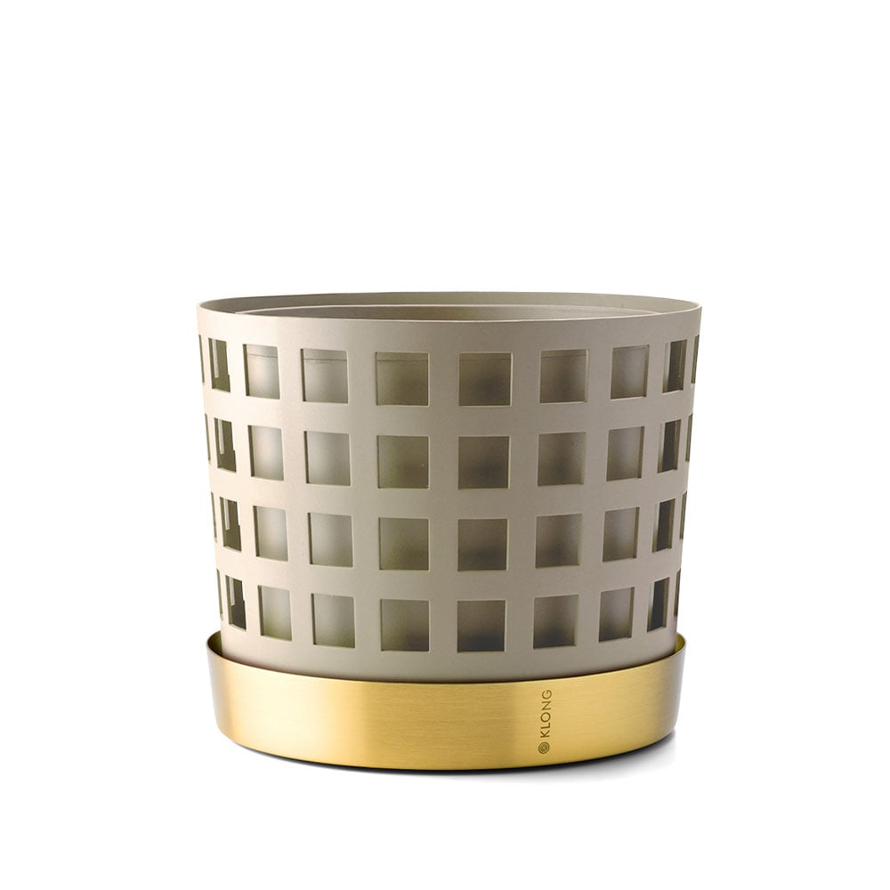 KLONG Trio Pot Square -ruukku Beige, keskikokoinen | Skandinaavinen Sisustus | Ruukut | Beige