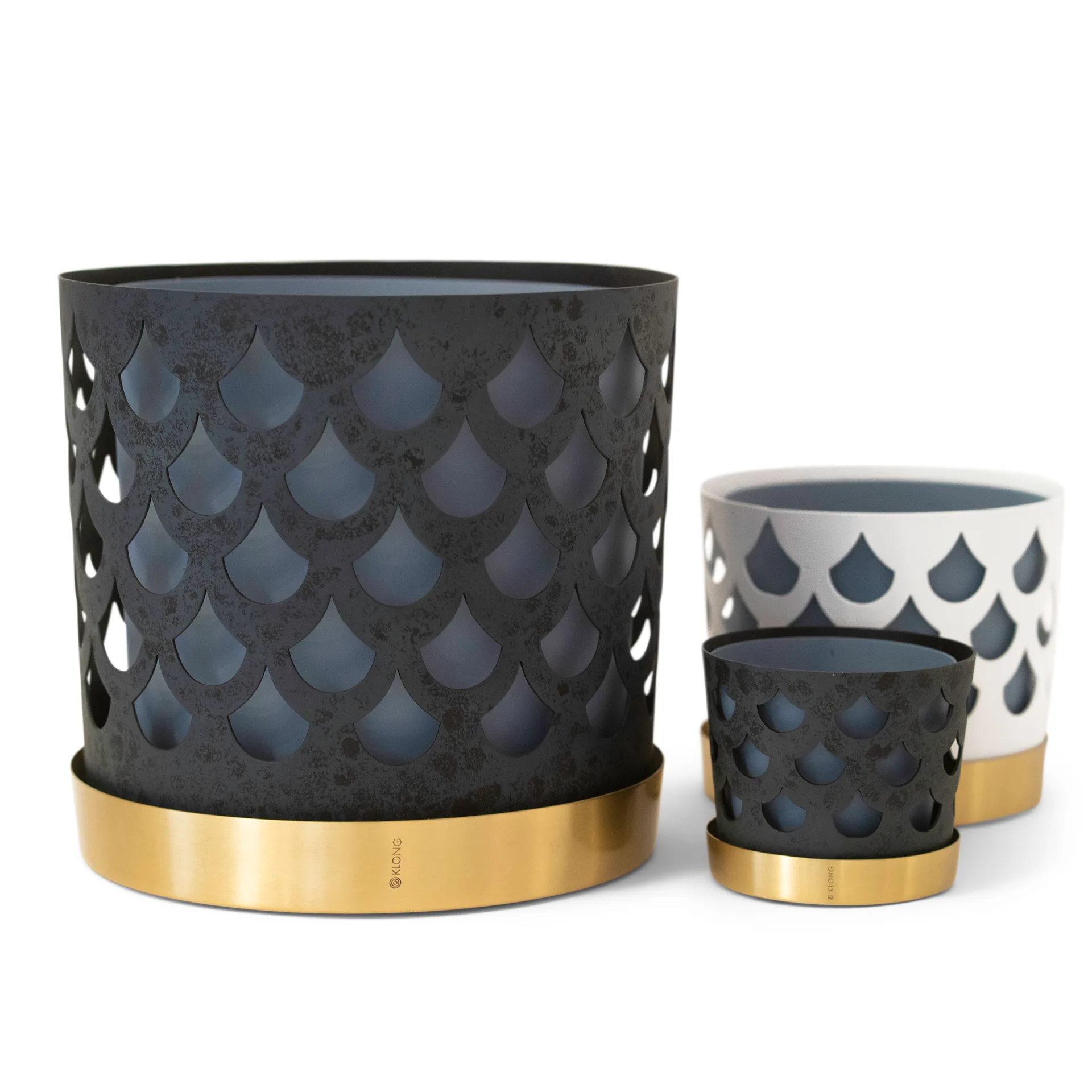 Trio ruukku drop, pieni Ø12 cm, Sininen KLONG