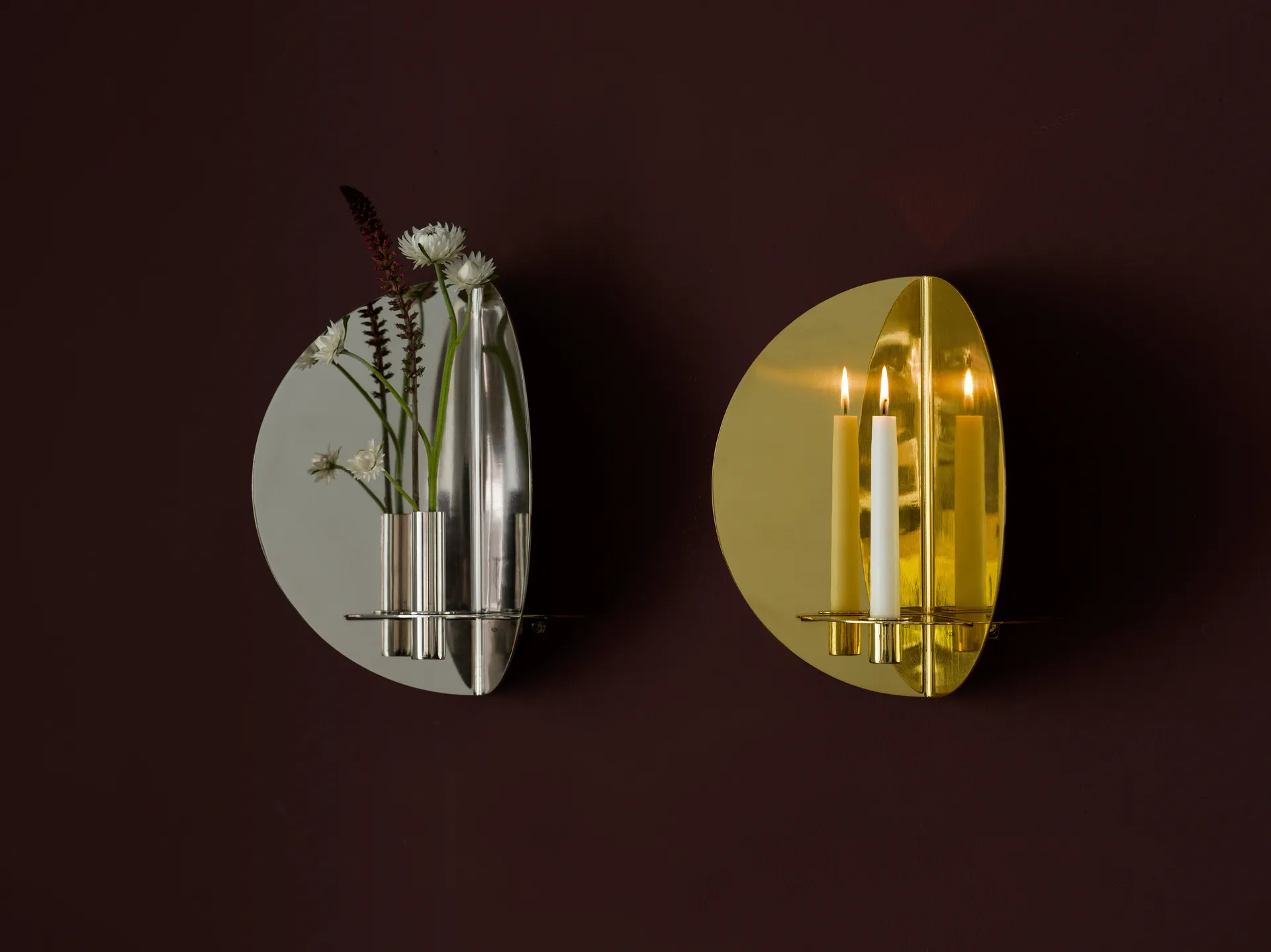 Twilight kynttilänjalka seinälle, Nikkeli KLONG