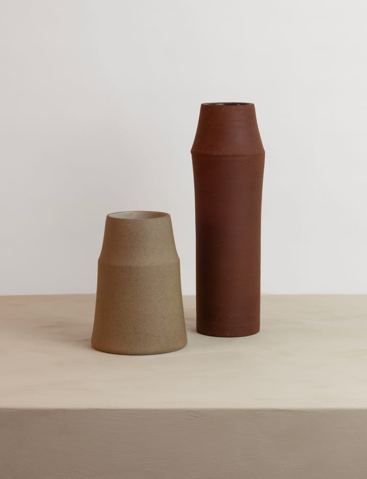 Clay vaasi 18 cm - Warm sand - Knabstrup Keramik