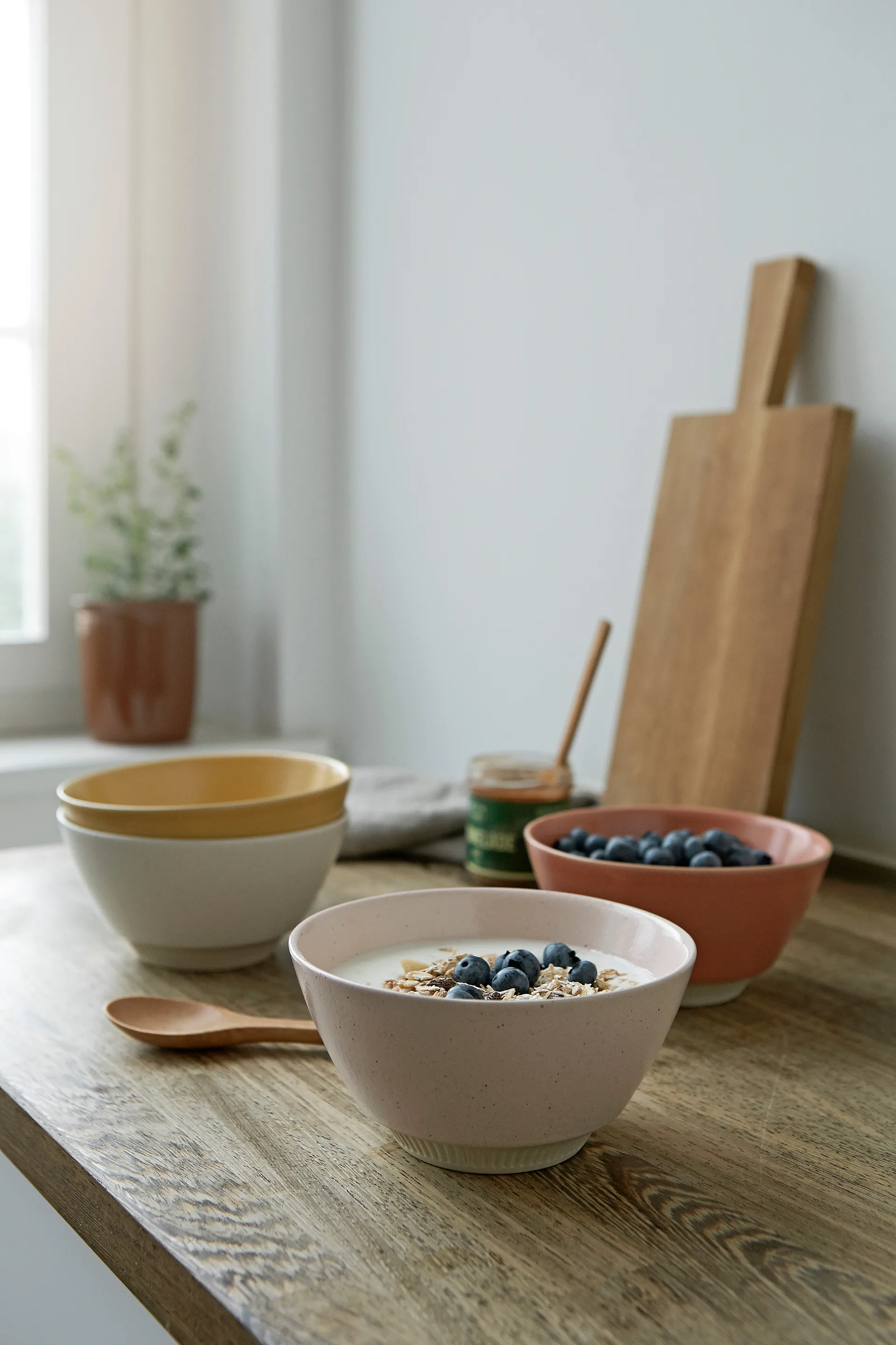 Colorit kulho Ø 14 cm, Vaaleanpunainen Knabstrup Keramik