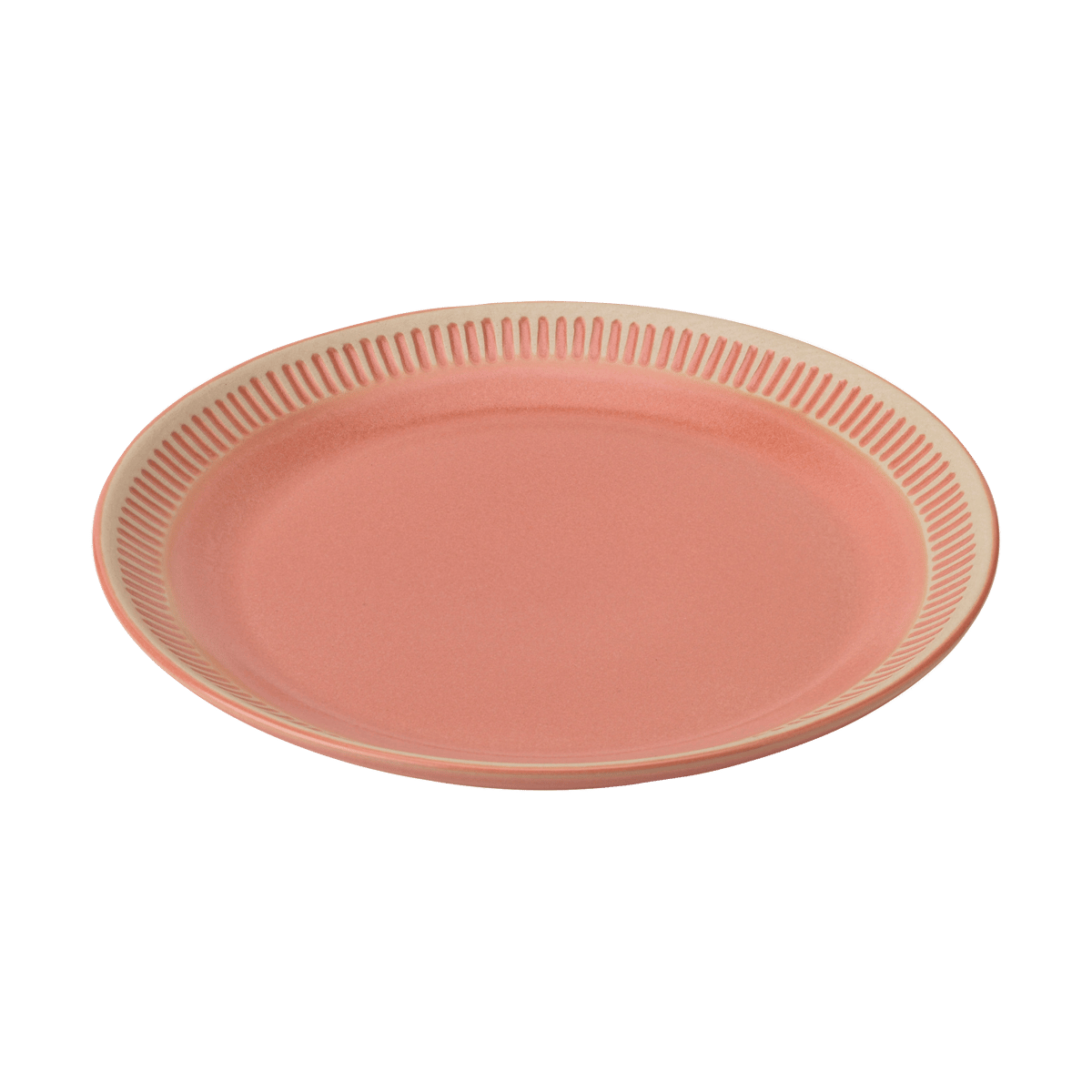 Knabstrup Keramik Colorit lautaset 27 cm Coral | Skandinaavinen Sisustus | Ruokalautaset | Vaaleanpunainen