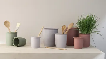 Knabstrup hillopurkki - Oliivi, 0,5 l - Knabstrup Keramik