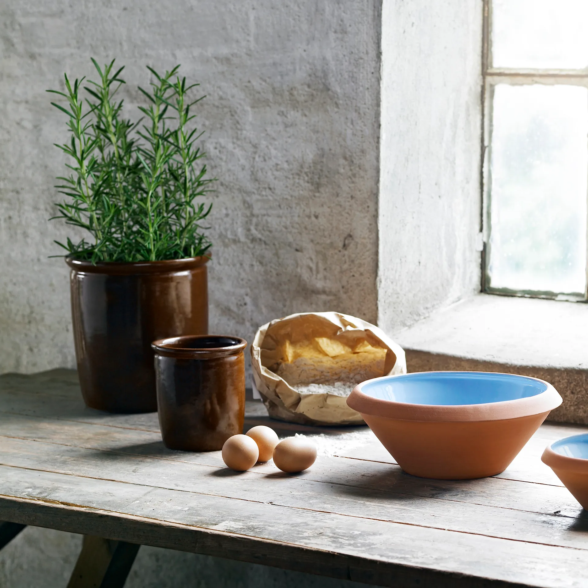 Knabstrup kulho 5 l, vaaleansininen Knabstrup Keramik