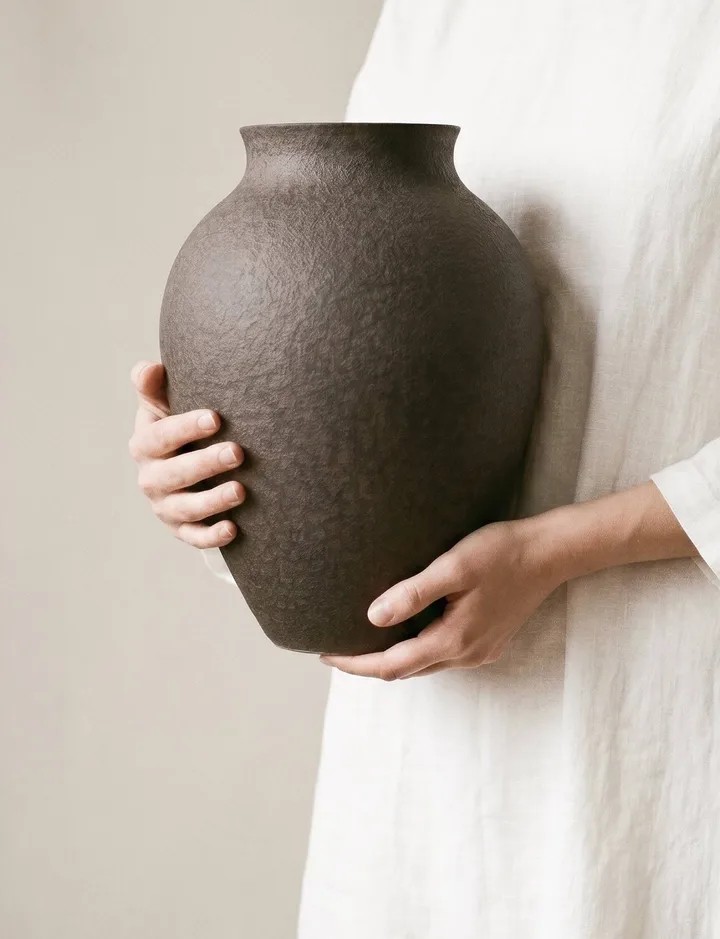 Knabstrup maljakko 20 cm - Kuori - Knabstrup Keramik