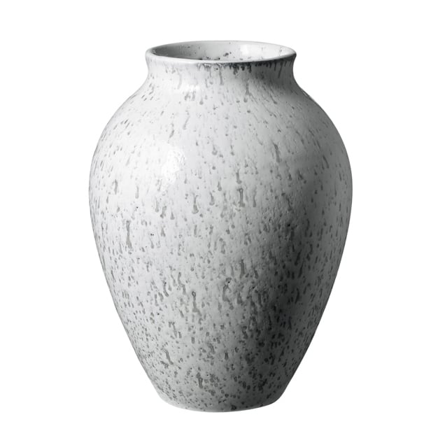 Knabstrup Keramik Knabstrup maljakko 20 cm Valkoinen-Harmaa