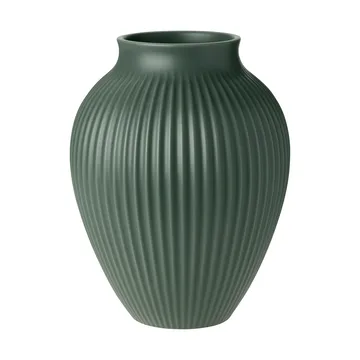 Knabstrup maljakko ripple matta celadon green - 27 cm - Knabstrup Keramik