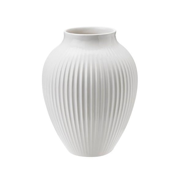Knabstrup Keramik Knabstrup maljakko uritettu 12,5 cm Valkoinen
