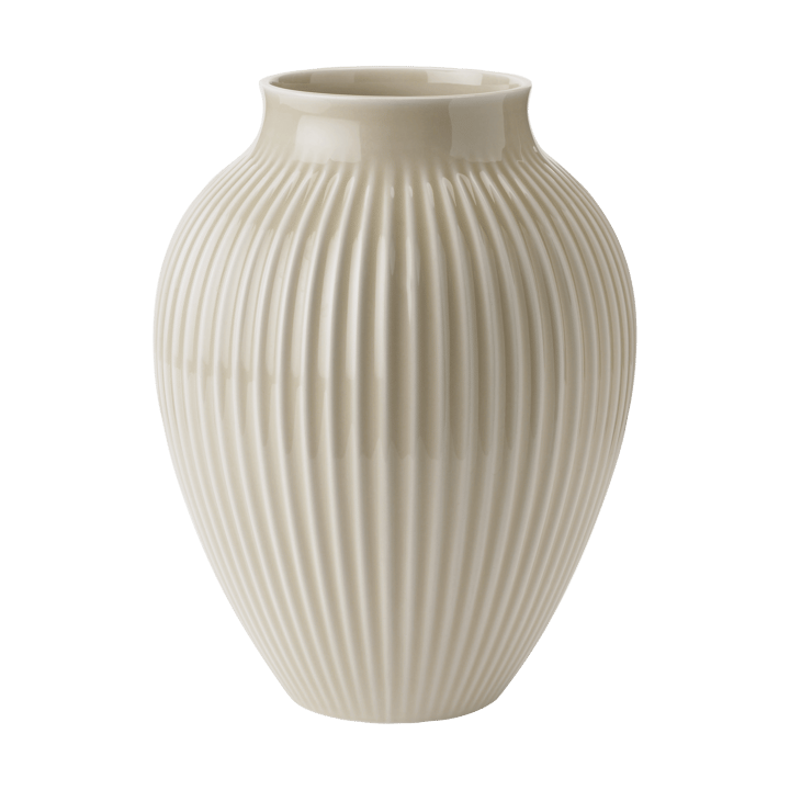 Knabstrup maljakko uritettu 27 cm - Ripple sand - Knabstrup Keramik