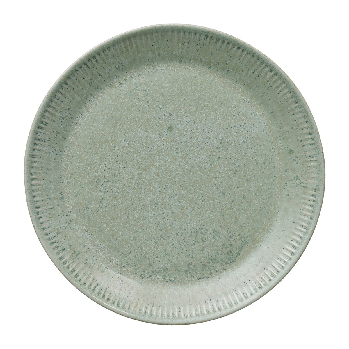 Knabstrup Keramik Knabstrup-ruokalautanen oliivinvihreä 22 cm