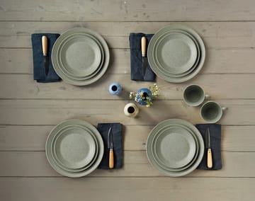 Knabstrup-ruokalautanen, oliivinvihreä - 22 cm - Knabstrup Keramik