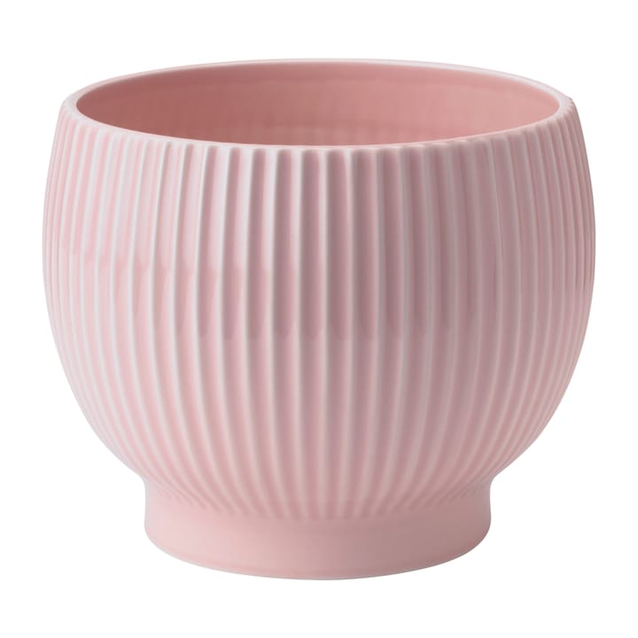 Knabstrup ruukku uritettu Ø14,5 cm - Vaaleanpunainen - Knabstrup Keramik