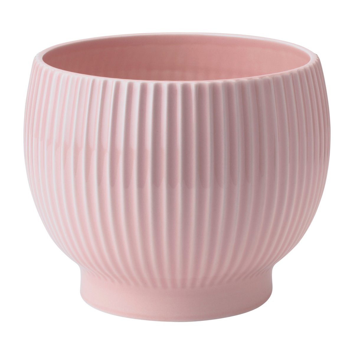 Knabstrup Keramik Knabstrup ruukku uritettu Ø14,5 cm Vaaleanpunainen