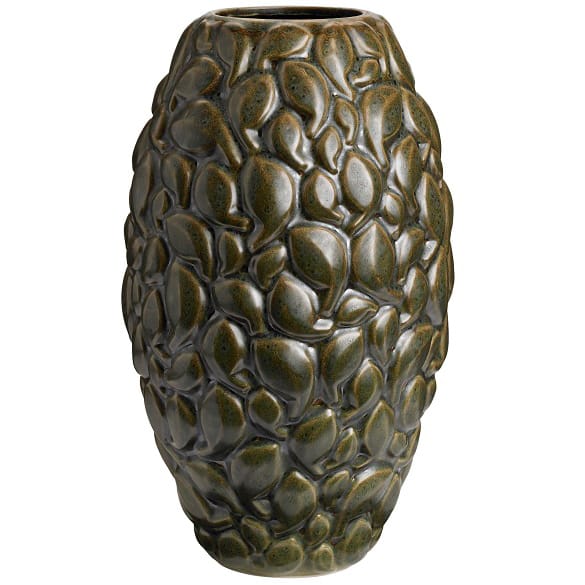Leaf maljakko Limited Edition 40 cm, Khakinvihreä Knabstrup Keramik
