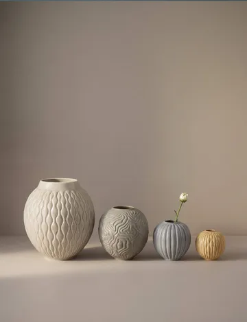 Solum maljakko - Ochre, 8,5 cm - Knabstrup Keramik