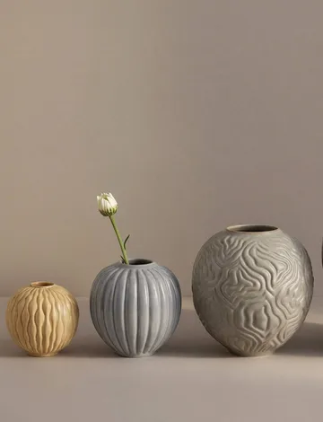 Solum maljakko - Ochre, 8,5 cm - Knabstrup Keramik