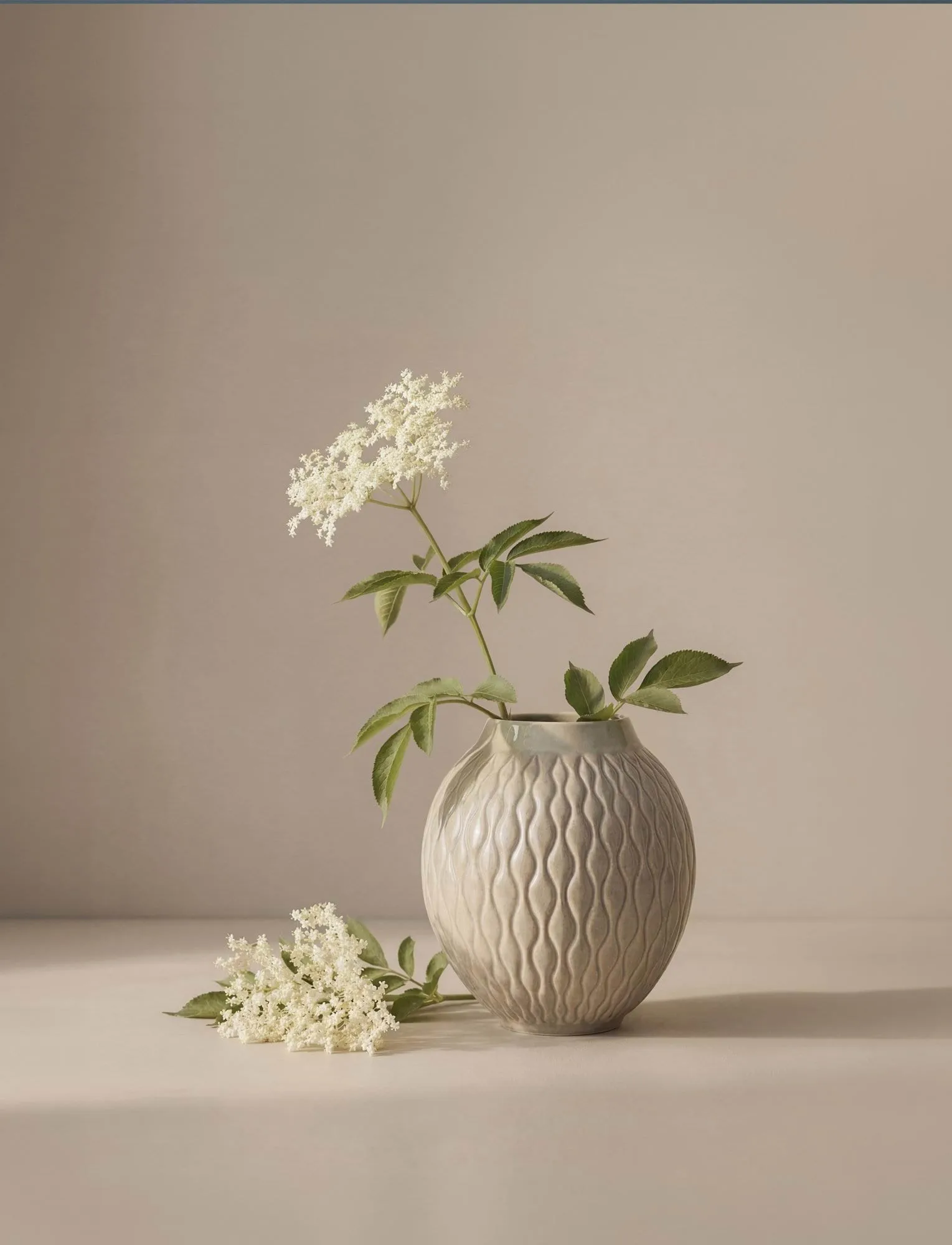 Solum maljakko, Saarni, 24 cm Knabstrup Keramik