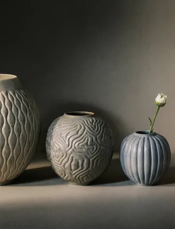 Solum maljakko - Sage, 15 cm - Knabstrup Keramik
