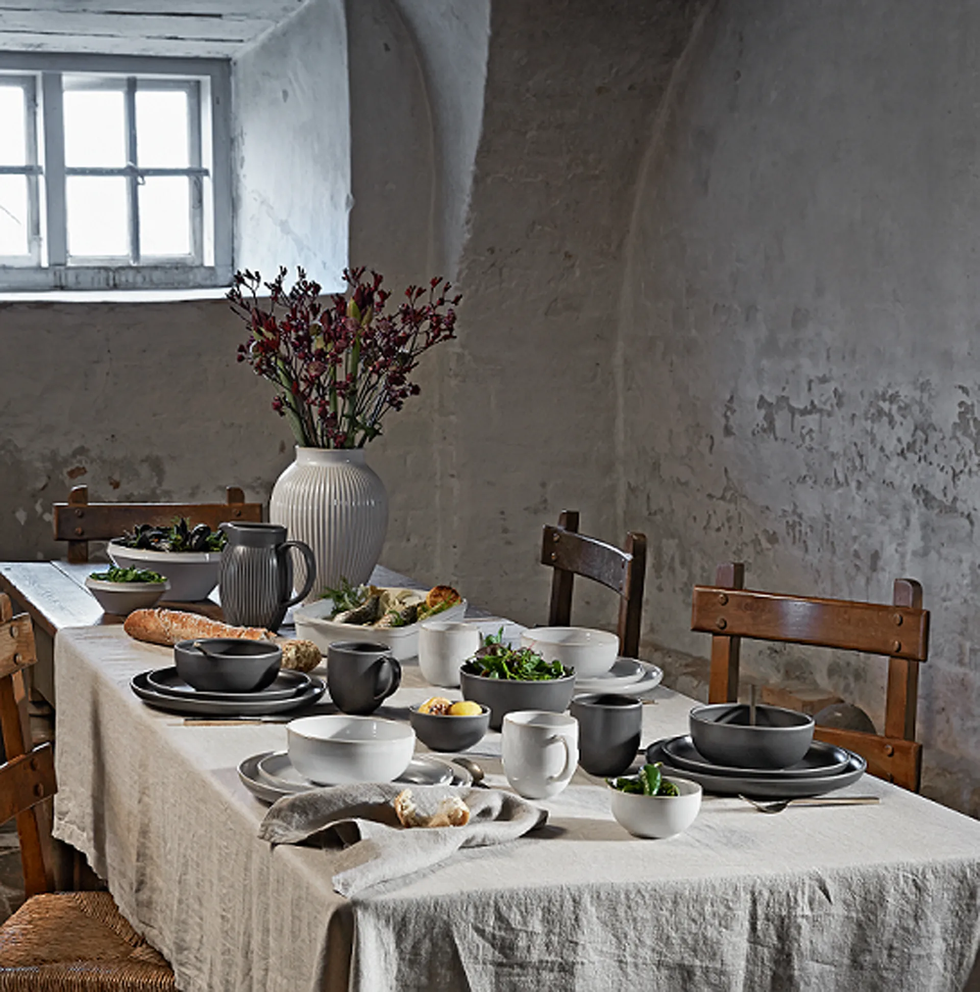 Tavola uunivuoka 2 osat, Valkoinen Knabstrup Keramik