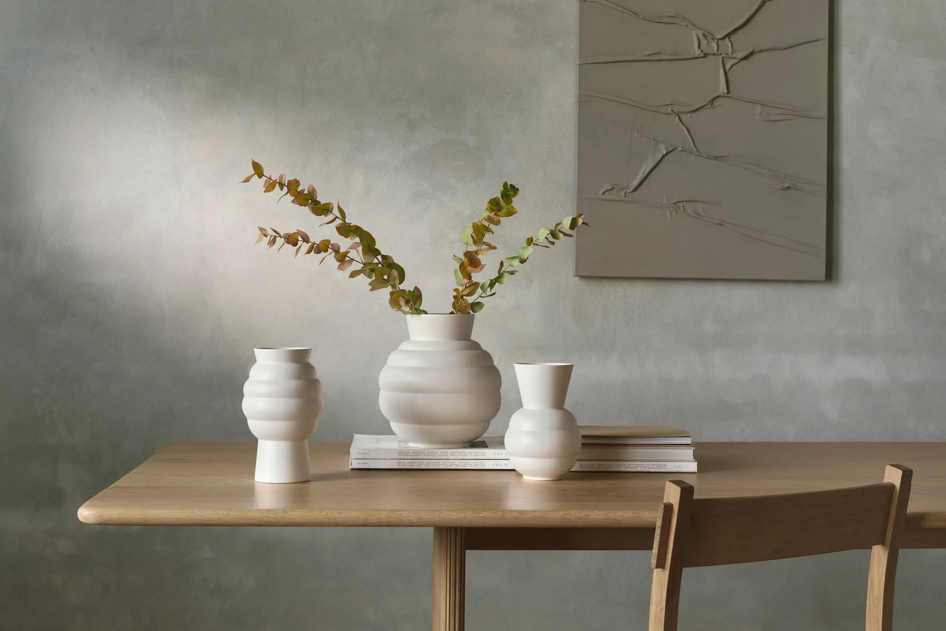 Tortus Archie maljakko No1 21 cm, Valkoinen Knabstrup Keramik