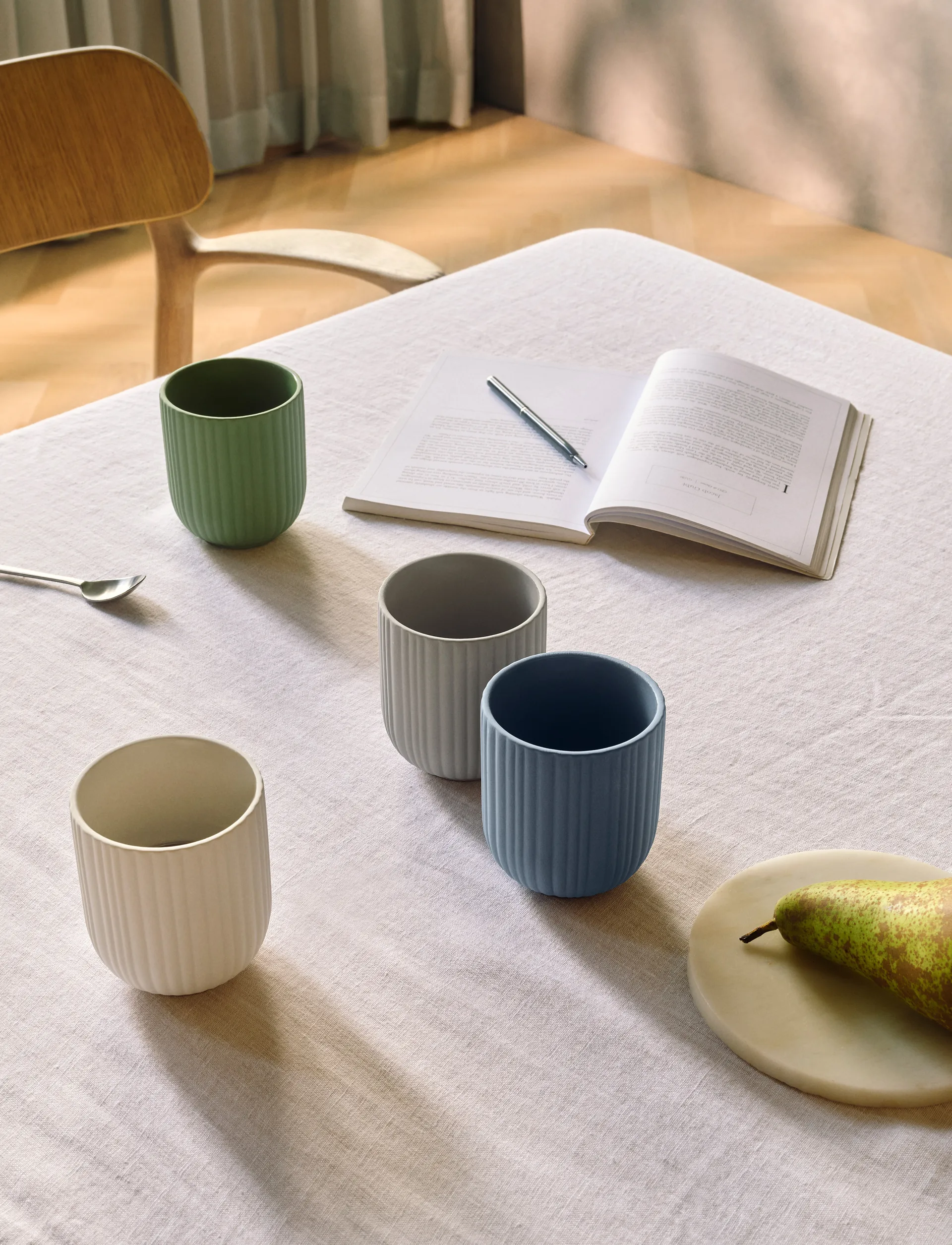 Verda muki 25 cl, Dusty blue Knabstrup Keramik