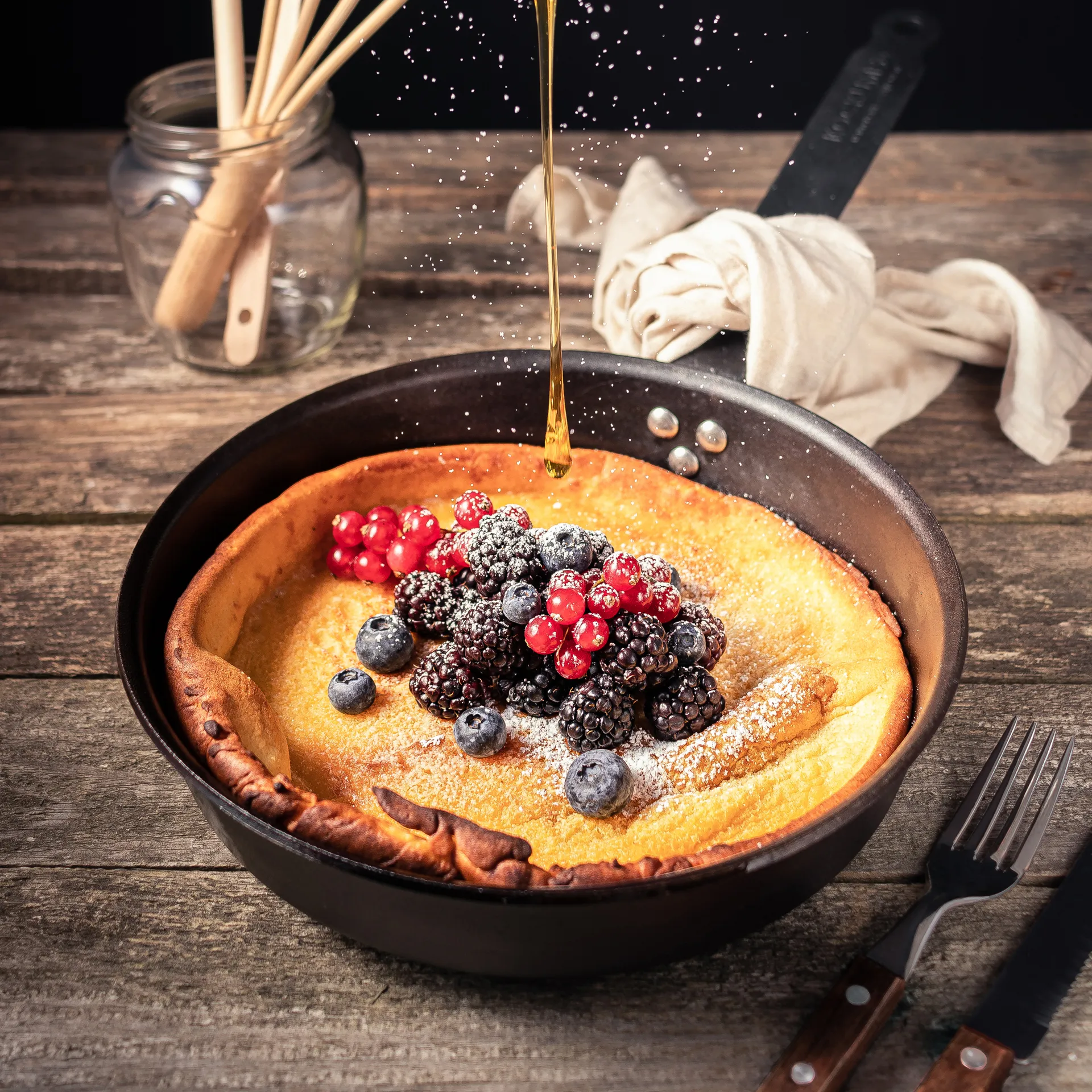 Kockums paistinpannu hiiliteräs, 24 cm Kockums Jernverk