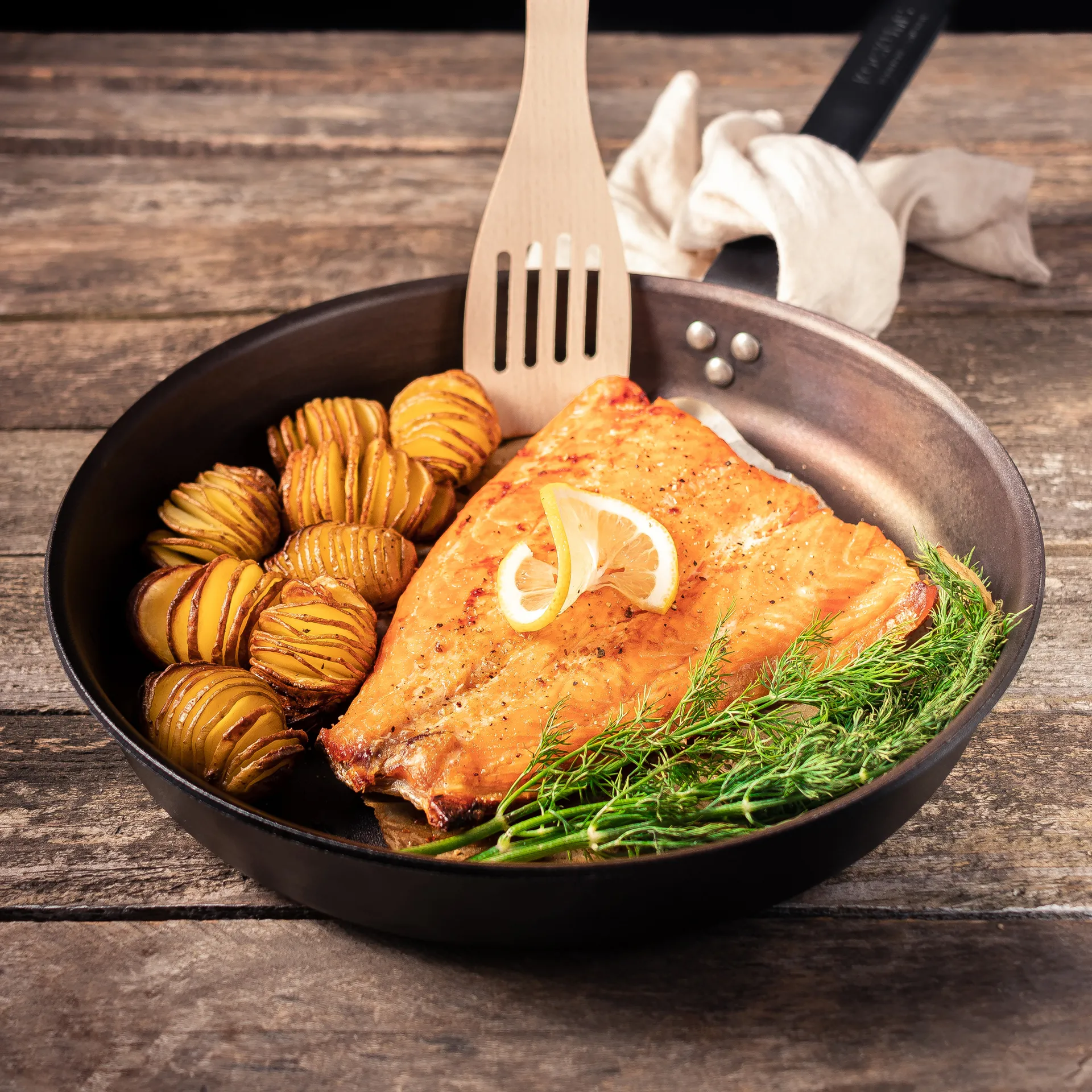 Kockums paistinpannu hiiliteräs, 28 cm Kockums Jernverk