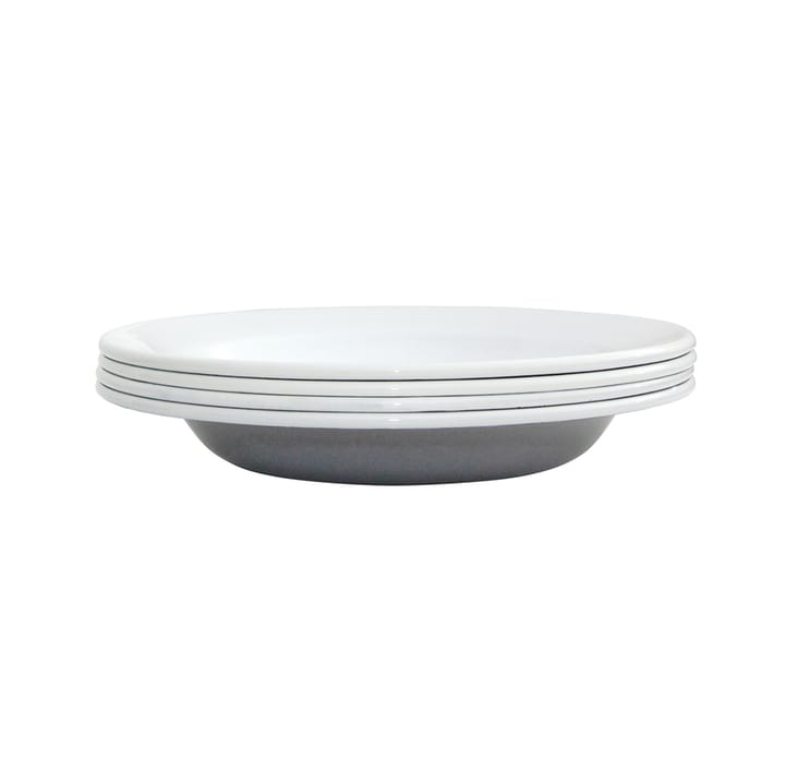 Kockums Paket syvä lautanen 22 cm, 4-pakkaus, Kockums Grey Kockums Jernverk