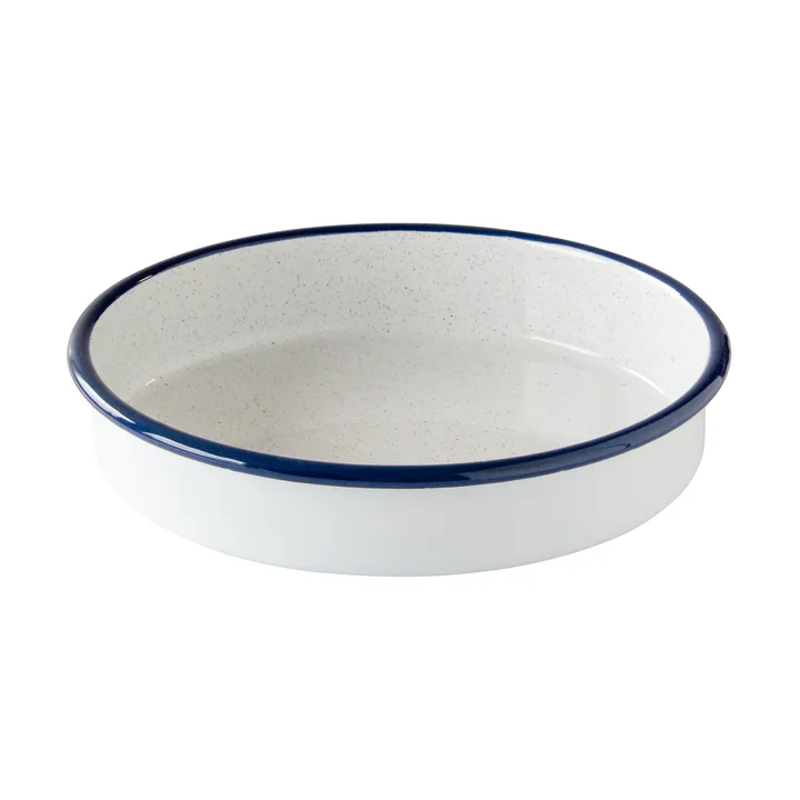Kockums uunivuoka - Kockums white-sininen, pyöreä, Ø24 cm - Kockums Jernverk