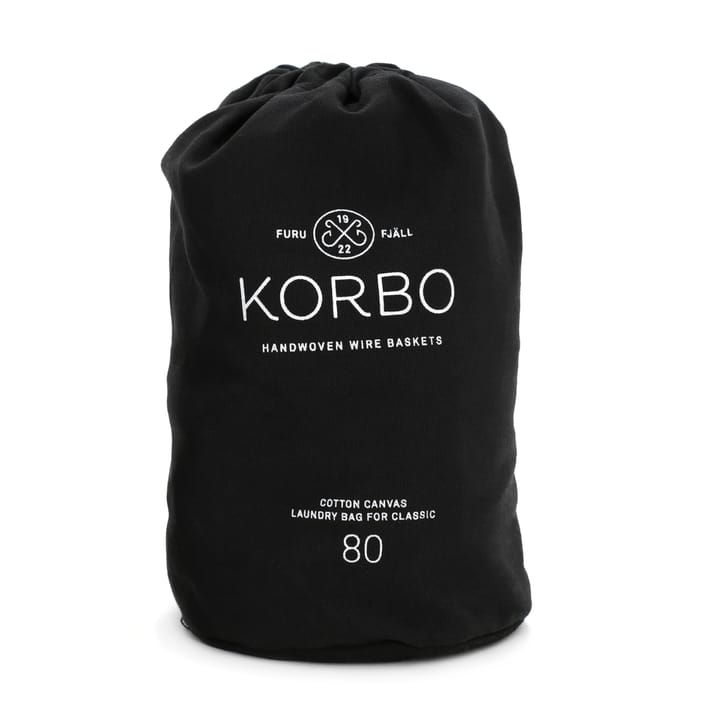 Pyykkisäkki Korbo koriin - musta 80 l - KORBO