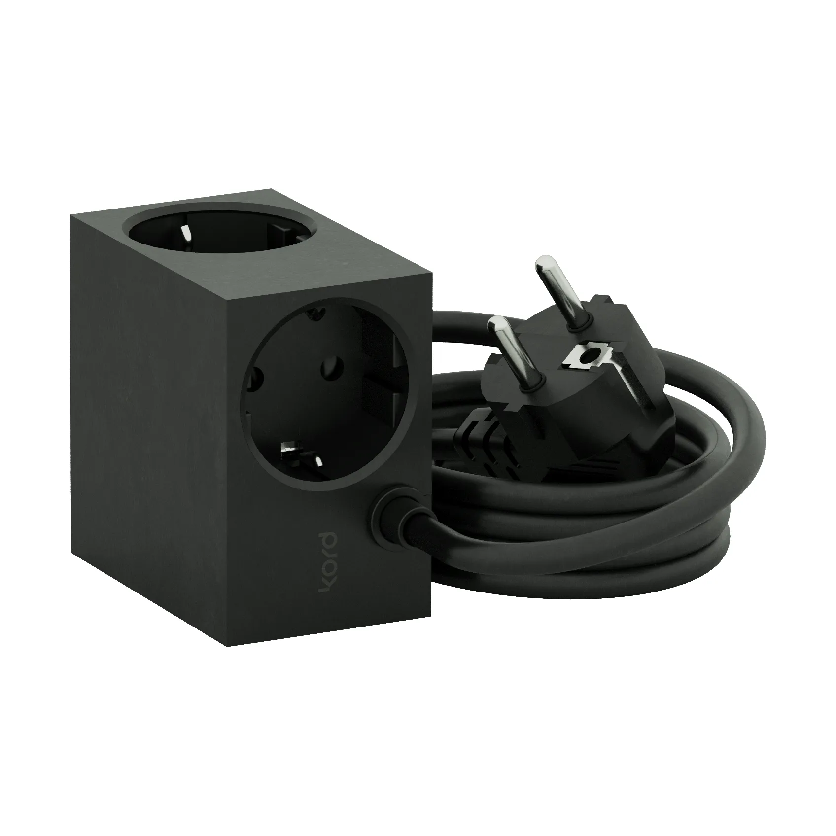Cuboid haaroituspistorasia 2 m, Black Kord