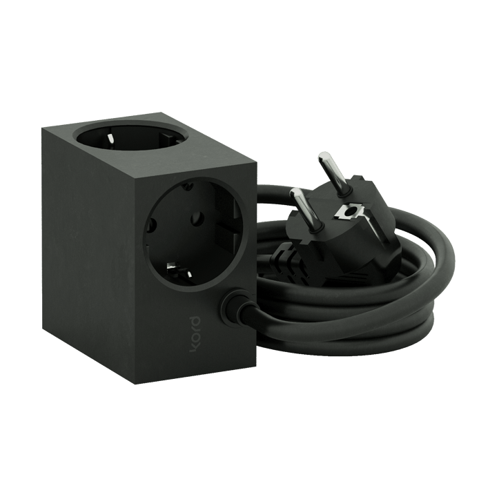Cuboid haaroituspistorasia 2 m - Black - Kord