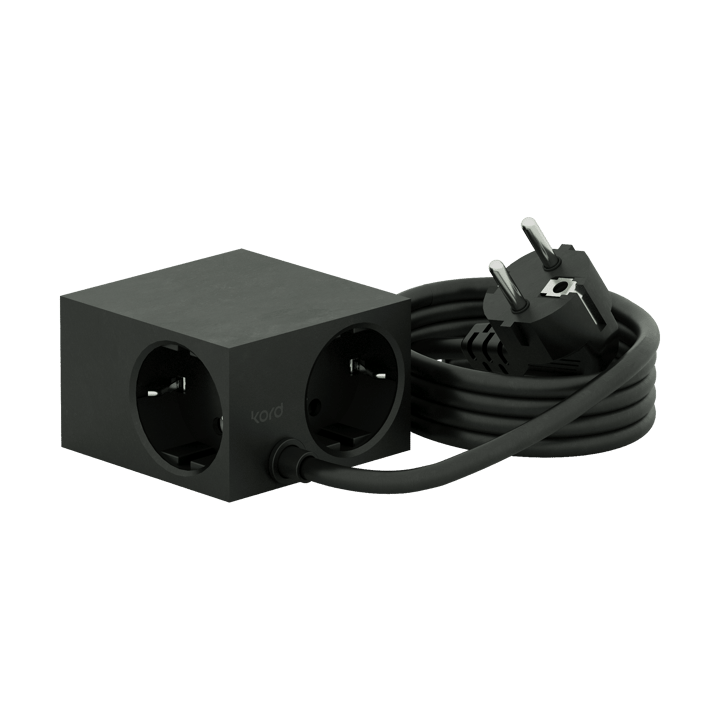 Cuboid haaroituspistorasia 2 m, Black Kord