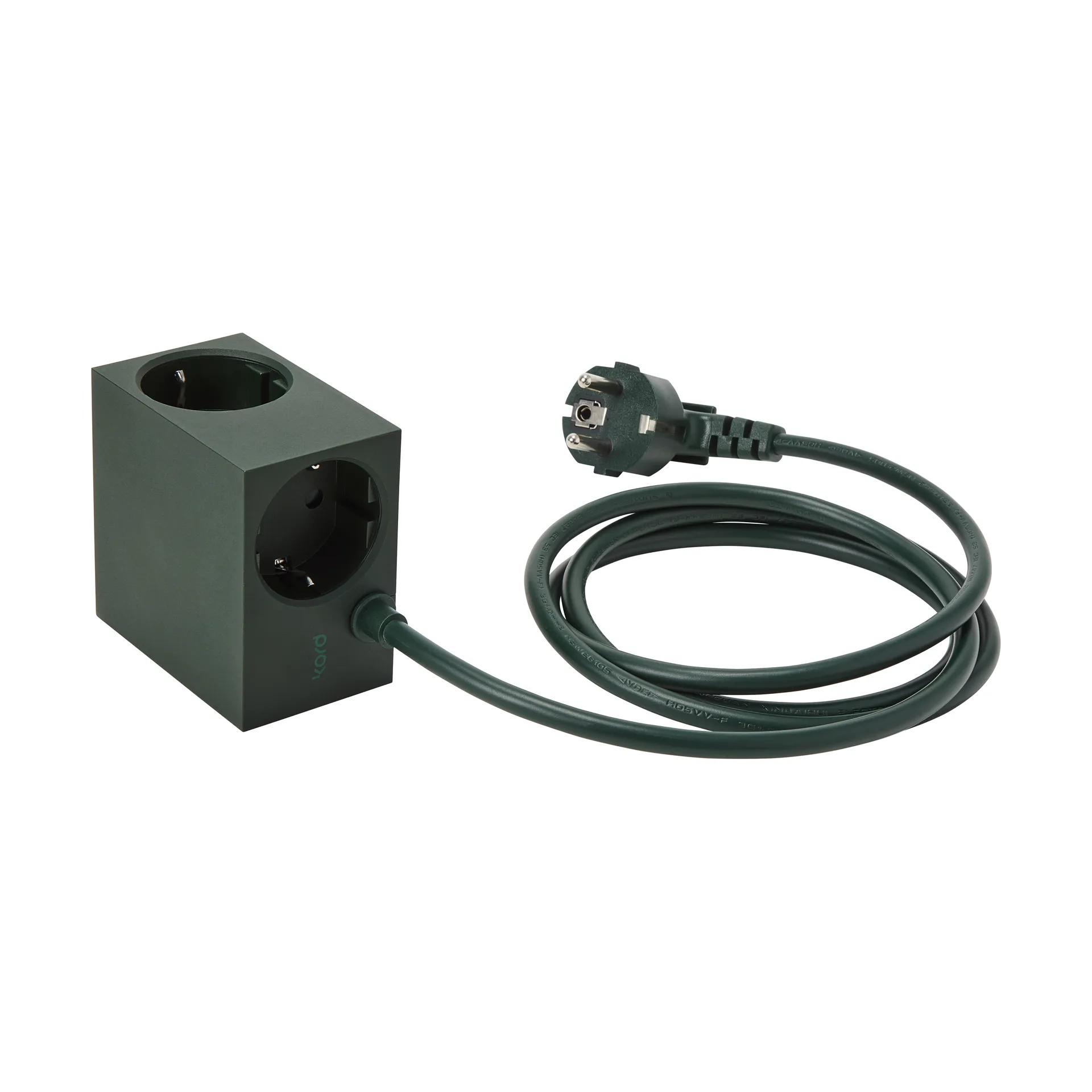 Cuboid haaroituspistorasia 2 m, Dark Green Kord