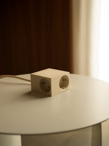 Cuboid haaroituspistorasia 2 m - Pearled Ivory - Kord