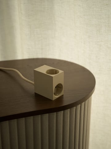 Cuboid haaroituspistorasia 2 m - Pearled Ivory - Kord