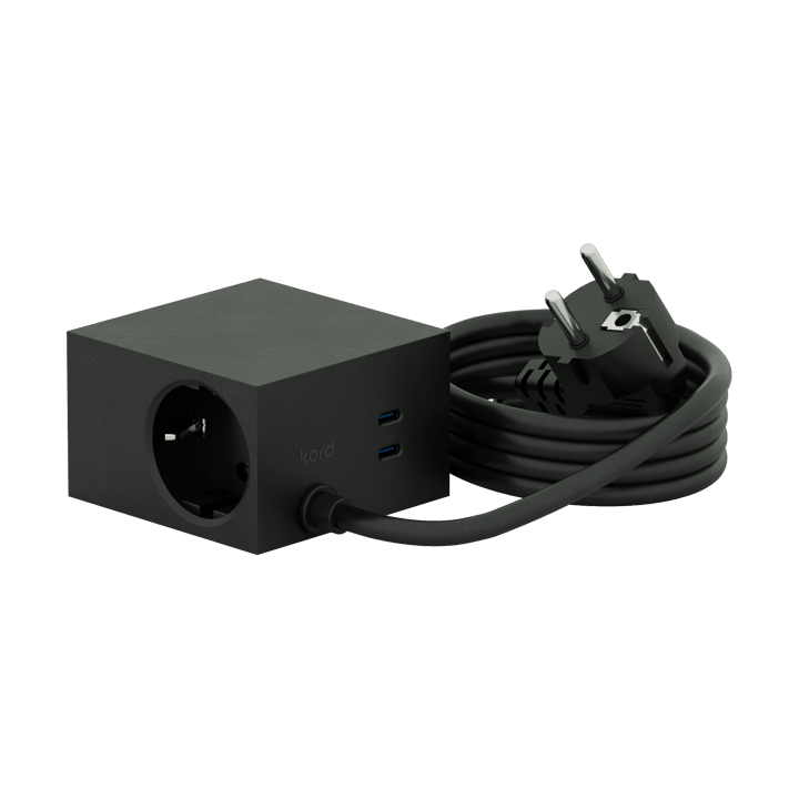 Cuboid+ haaroituspistorasia USB-C 30W 2 m - Black - Kord