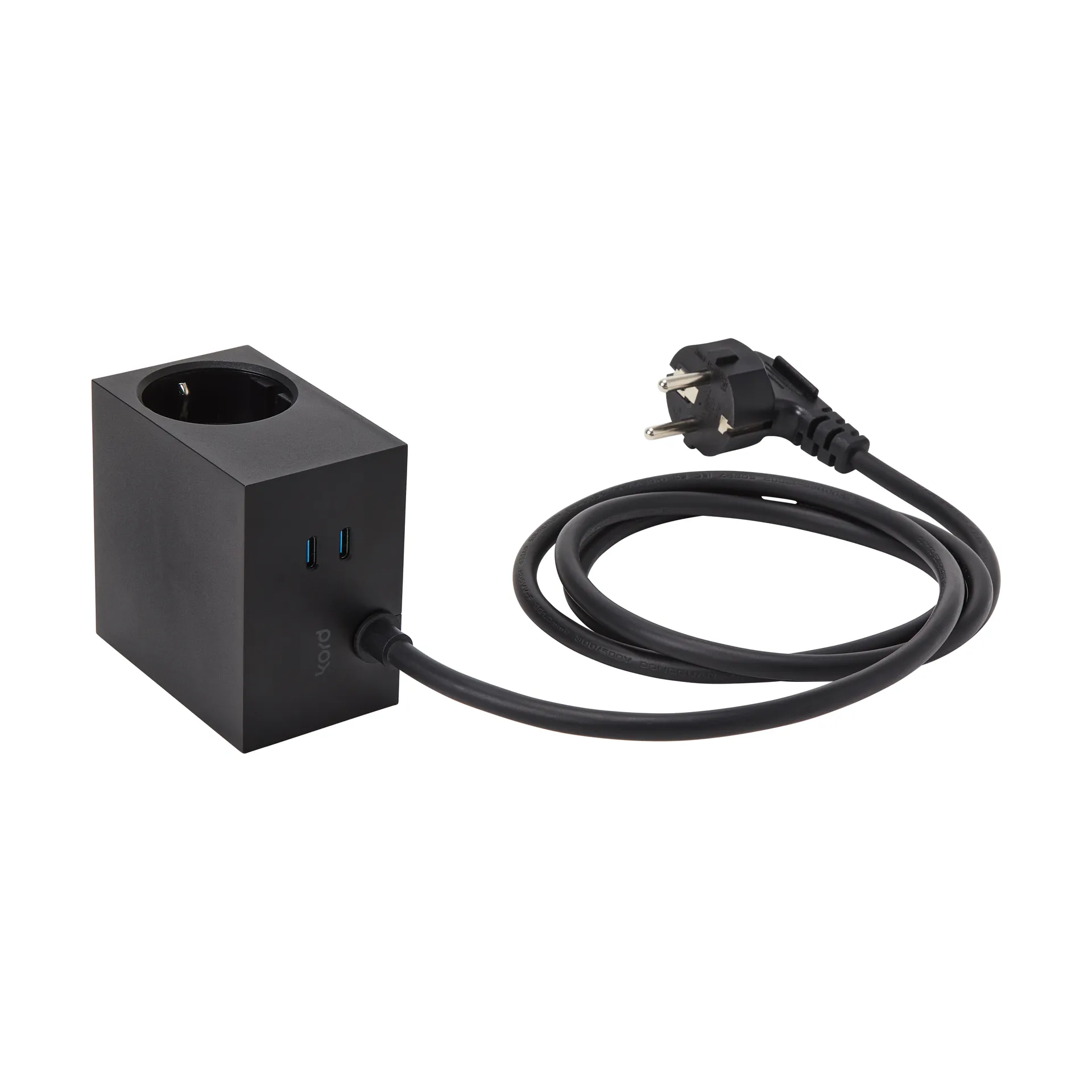 Cuboid+ haaroituspistorasia USB-C 30W 2 m, Black Kord