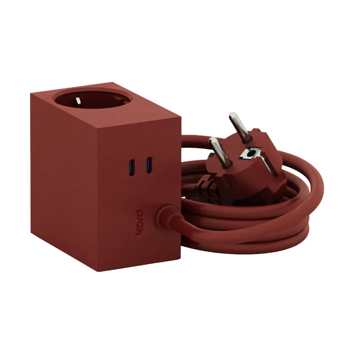 Cuboid+ jatkojohto USB-C 30W 2 m - Fired Brick - Kord