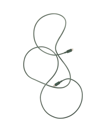 Kord USB-C - USB-C latauskaapeliin 1,8 m - Dark Green - Kord
