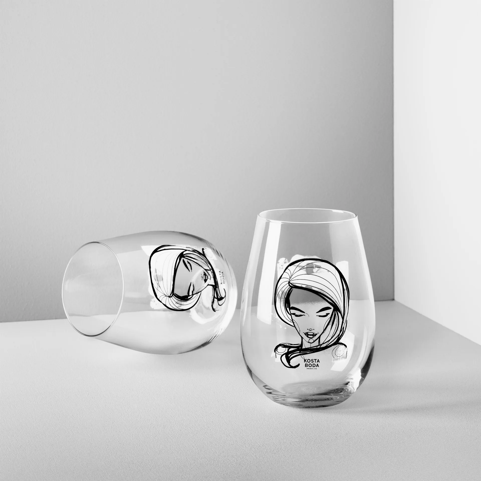 All about you lasi 57 cl 2 kpl, need you (valkoinen) Kosta Boda