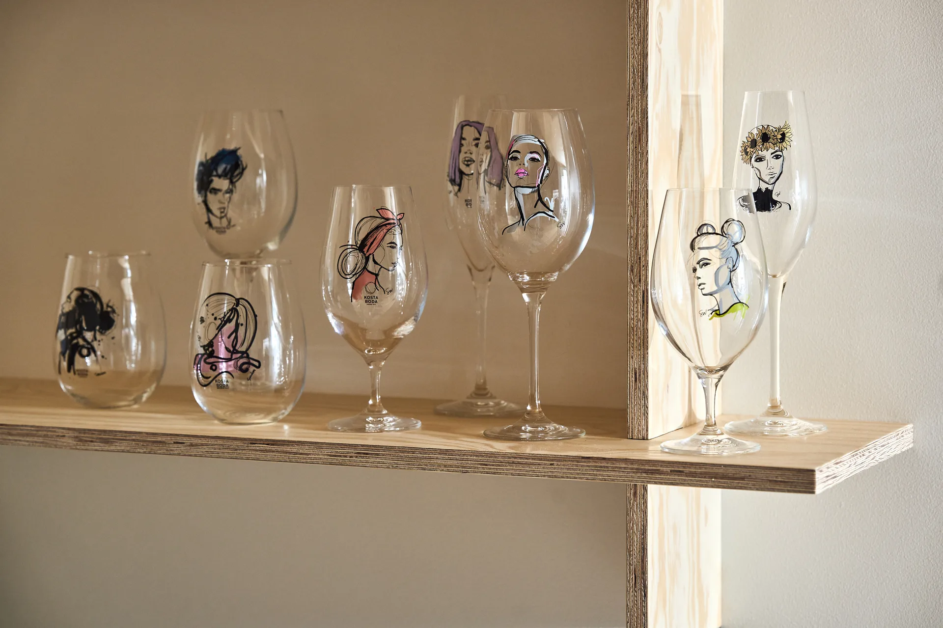 All about you viinilasi 52 cl 2-pakkaus, Miss him (sininen) Kosta Boda