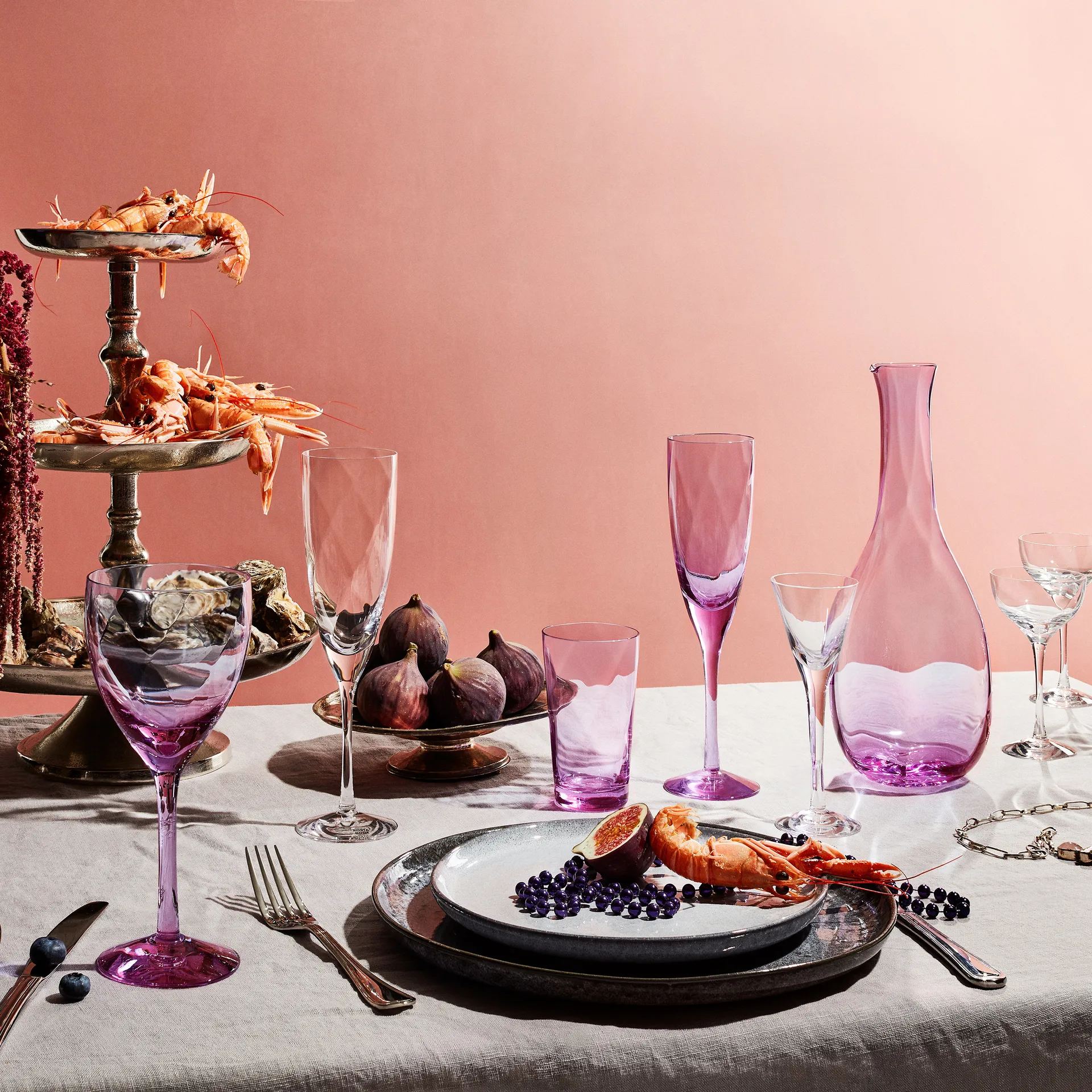 Chateau 40 -juomalasi 22 cl, Monivärinen Kosta Boda