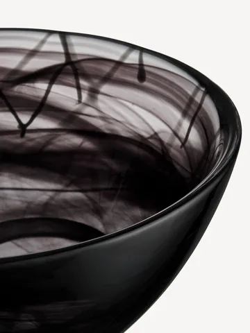 Contrast kulho 230 mm - Svart-svart. - Kosta Boda