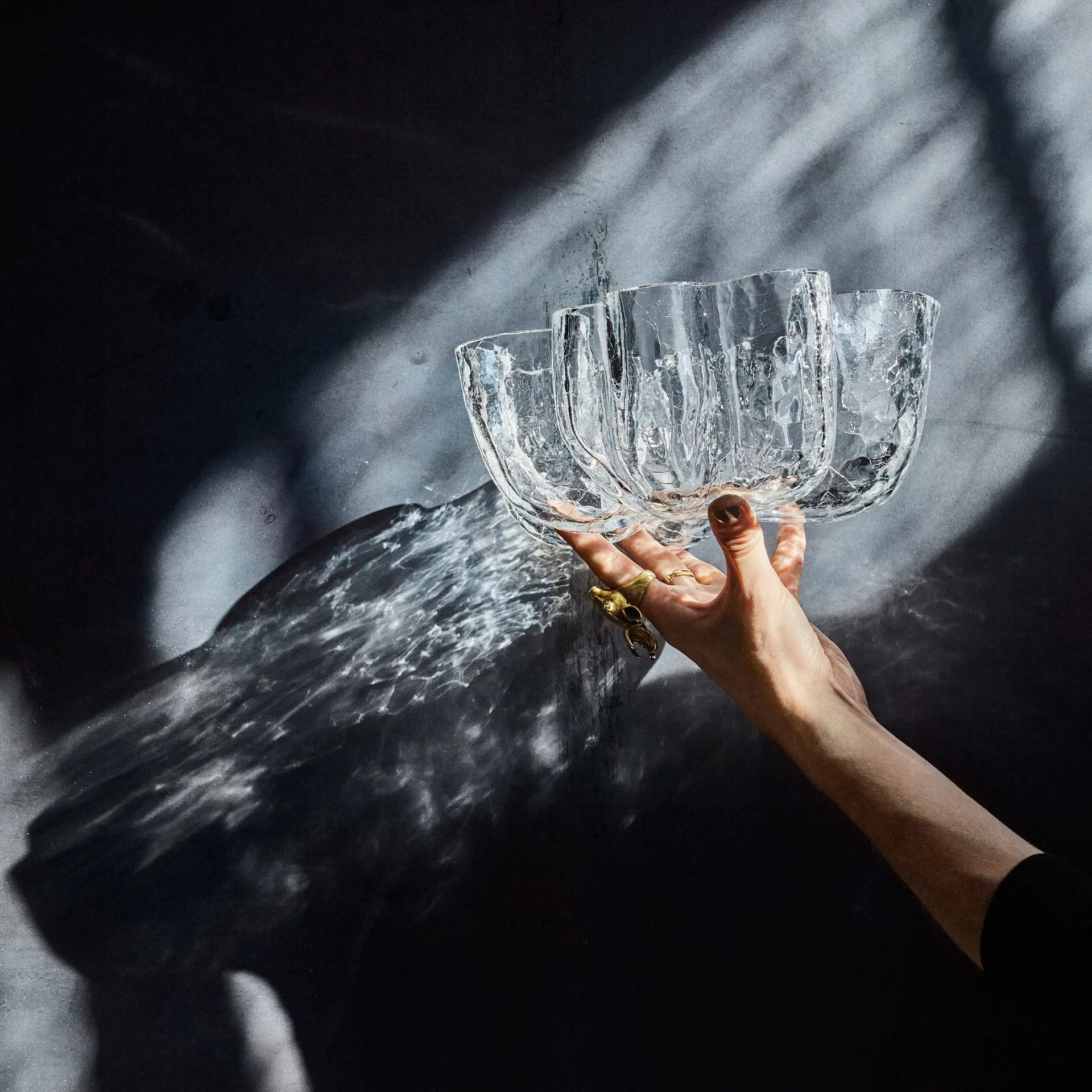 Crackle kulho 10,5 cm, Kirkas Kosta Boda