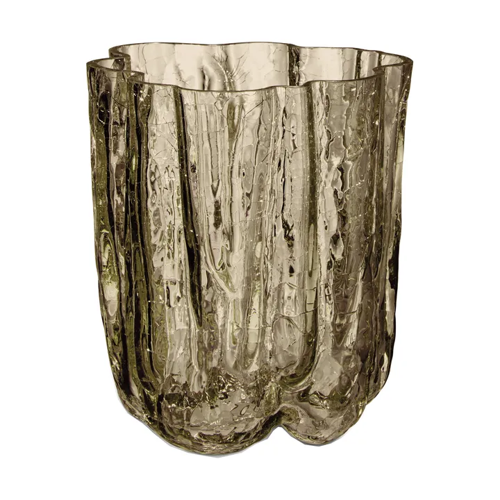 Crackle maljakko 12,1 cm - taupe - Kosta Boda