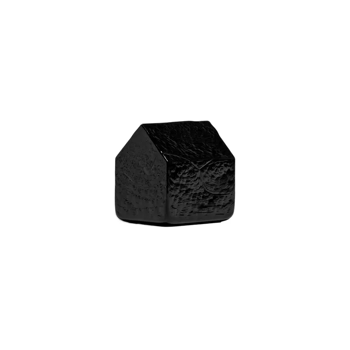 Kosta talo - Musta, 7,5 cm - Kosta Boda